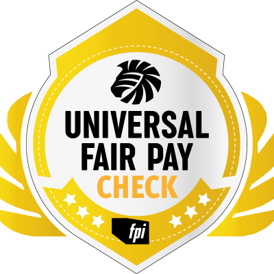 Logo Universal Fair Pay Check® seal