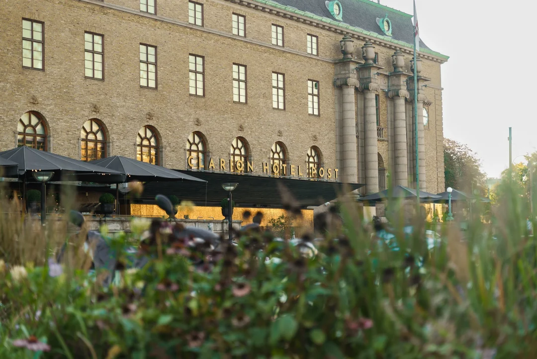 Exterior av Hotel Clarion Post i Göteborg.